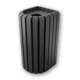Poubelle extérieure Govaplast Mercure 70 L en plastique recyclé