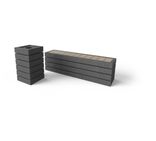 Zitbank zonder rugleuning - Bicolor - type Agora