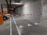 Markering haaientand witte wegenverf