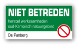 Informatiepaneel volkern - 300x150x6mm - vinyl