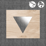 Pochoir pour marquage routier personnalisable - logo ou fichier