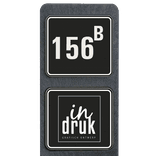 Vlak logobord 119x109mm eventueel met gaten