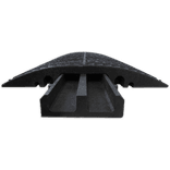 Passage de câbles ralentisseur noir/jaune – 800 x 600 x 80 mm – 40 tonnes