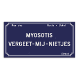 Plaque de rue - Uccle - Personnalisable