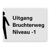 Liftbordje 200x150mm met picto en tekst naar wens