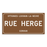 Plaque de rue - Ottignies-Louvain-La-Neuve - Personnalisable