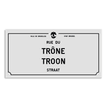 Plaque de rue - Bruxelles - Original - Personnalisable