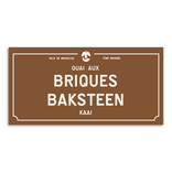 Plaque de rue - Bruxelles - Original - Personnalisable