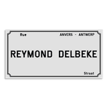 Plaque de rue - Uccle - Personnalisable