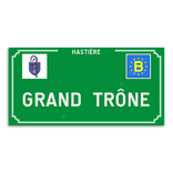 Plaque de rue - Bastogne - Personnalisable
