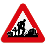 Panneau de signalisation SB250 - Entrepreneur de pompes funèbres