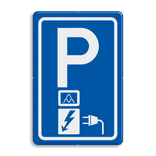 Verkeersbord RVV E08o - oplaadpunt - logo Charge Amps