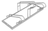 Fahrradständer aus Stahl – für 3 Fahrräder – einseitig