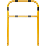 Barrière industrielle en acier Ø 60 mm avec traverse – À sceller