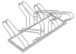Fahrradständer aus Stahl – für 6 Fahrräder – doppelseitig