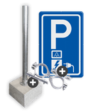 Actiepakket Charge Amps - bord + paal + beugelset