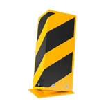 Protection d’angle flexible en acier 160 x 160 x 5 mm – Jaune/noir