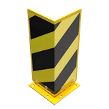 Protection d’angle flexible en acier 160 x 160 x 5 mm – Jaune/noir