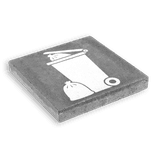 Dalle de signalisation 300 x 300 mm – Emplacement pour conteneurs
