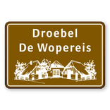 Informatiebord toeristisch object eigen opdruk - reflecterend