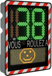Radar pédagogique I-SAFE TS2 avec affichage texte et collecte de données