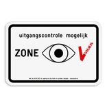VIGILIS bord - Bewaakte zone - Uitgangscontrole