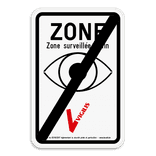 Panneau VIGILIS – Fin de la zone surveillée – Surveillance Belge​
