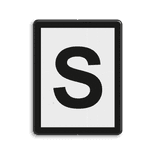 S-bord - sein 7.01 - 400x600mm - Reflecterend