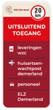 Informatiebord 400x900 reflecterend met je eigen opdruk