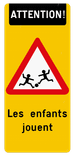 Autocollant pour conteneur réfléchissant - Les enfants jouents - 350x800