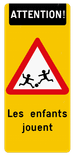 Autocollant réfléchissant pour conteneur - Les enfants jouent - 350 x 800 mm