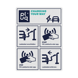 Instructiesticker Pluq (DE) - 100x135mm