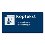 Communicatiebord Wachtruimte - 320x160mm Reflecterend