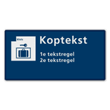 Communicatiebord Kluis - 320x160mm Reflecterend