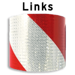 Markeringstape reflecterend klasse 2 - rol 45.7 meter - 282mm - links/rechts