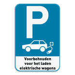 Parkeerbord - Elektrisch opladen