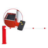 Elektrische Schranke mit Solarpanel für Sperrbreiten bis 2.500 mm