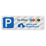Parkeerplaatsbord DOR reflecterend met eigen ontwerp/opdruk