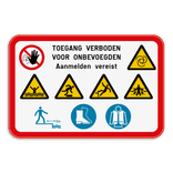 Informatiebord 3:2 reflecterend met je eigen opdruk