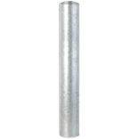 Rampaal Ø152x1500mm met grondmontage, verzinkt of geel/zwart