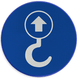 Autocollant ou panneau - Point de levage