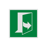 Vluchtroute bord – Nooduitgang Deur opent door links te trekken