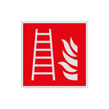 Brand bord met pictogram Ladder