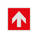 Brand bord met pictogram voor richting brandbestrijdingsmiddel