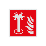 Brand bord met pictogram Ondergrondse brandkraan