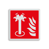 Brand bord met pictogram Ondergrondse brandkraan