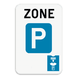 Zonebord SB250 ZE9a parkeerschijf - Begin parkeerzone met parkeerschijf