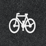 Thermoplast fiets symbool - wegmarkering