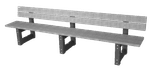 Banc de parc avec dossier - Bicolore - Modèle Matrix