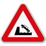 Panneau de danger G2000 A11 – Débouché sur un quai ou une berge